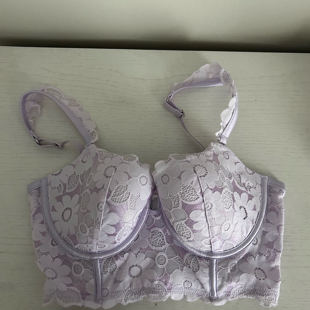 Aerie Soft Lilac Lace Bralette